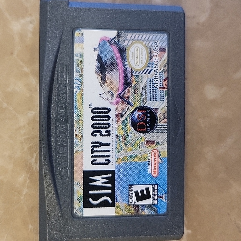 Nintendo Sim City 2000 Game Boy Advance Cartridge